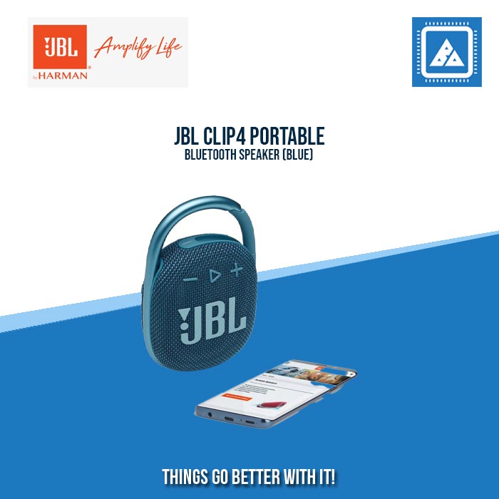 JBL CLIP4 PORTABLE BLUETOOTH SPEAKER (BLUE) JBL CLIP4 PORTABLE BLUETOOTH SPEAKER (BLUE)